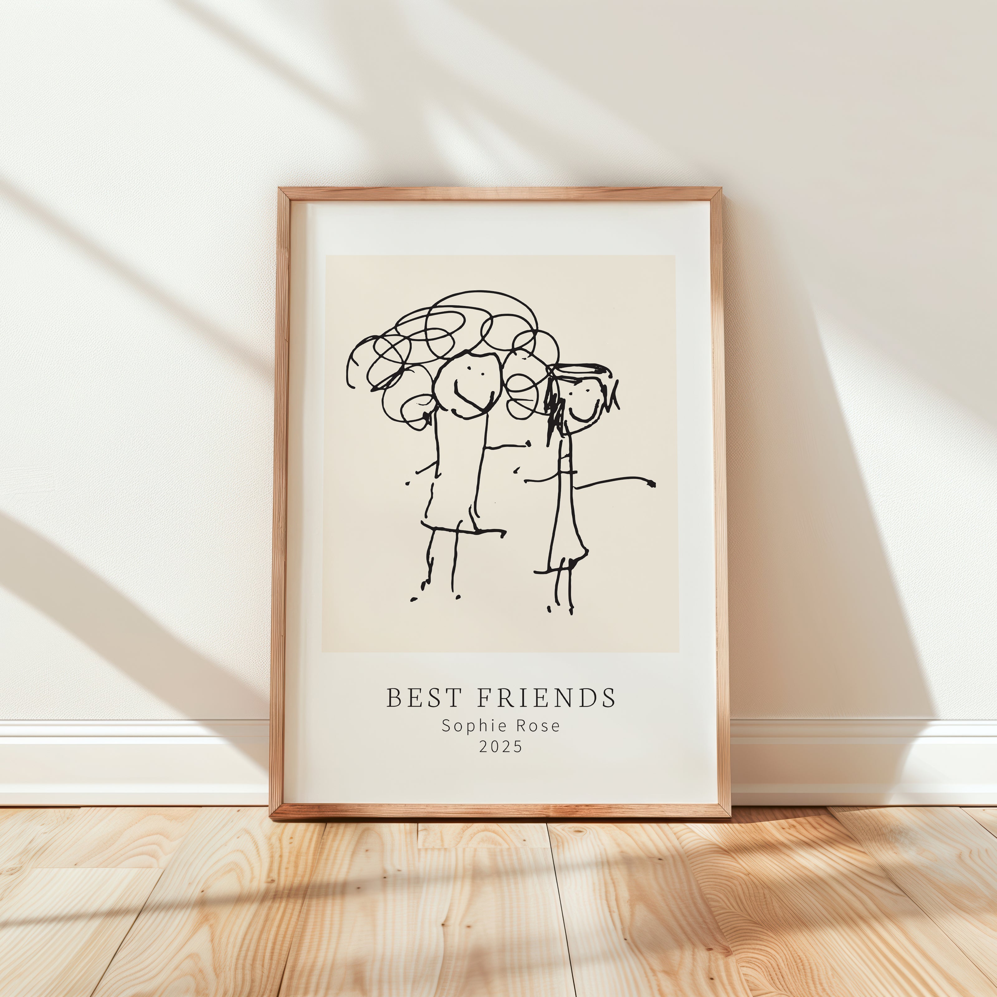 Gallery Style Digital Artwork from Your Childs Drawing | Little Heirloom