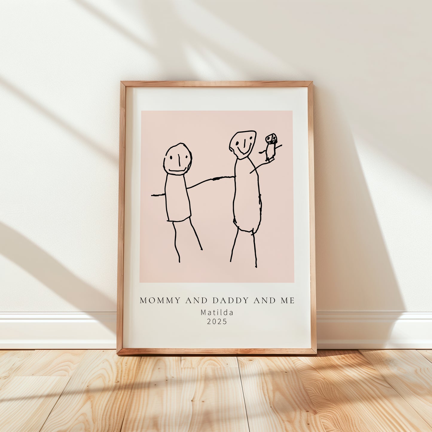 Gallery Style Artwork of Child's Drawing | Little Heirloom