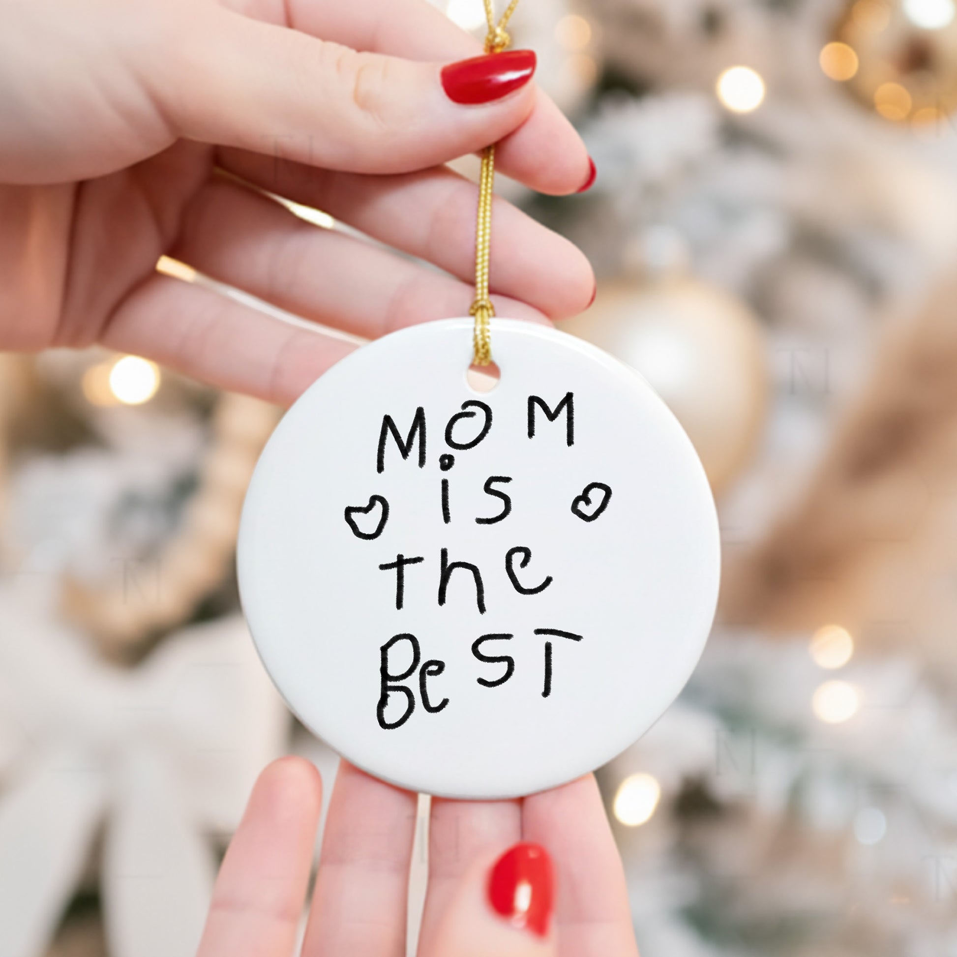 Christmas Tree Decoration Made from Child's Handwriting | Little Heirloom