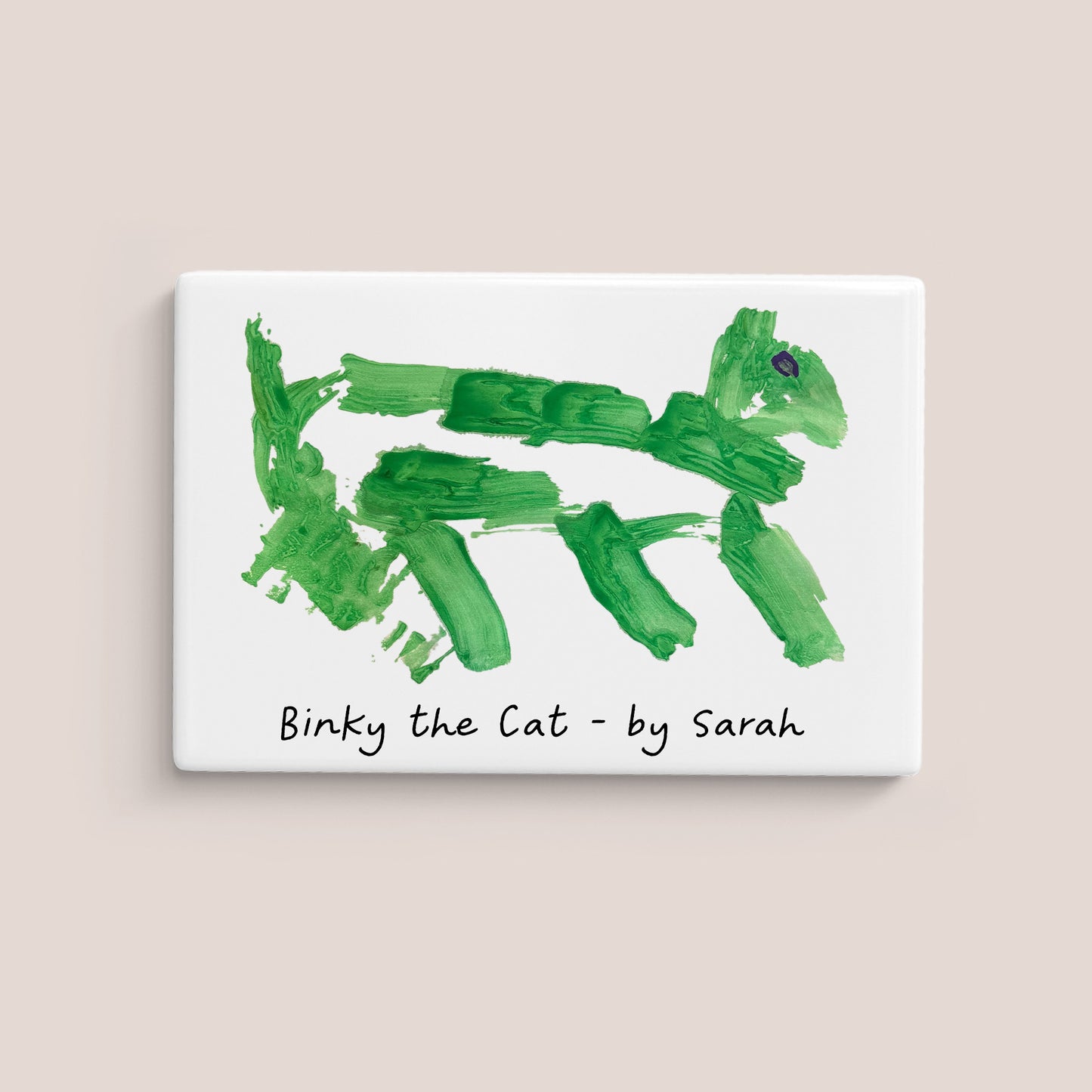 Cat  Magnet made from Children's Painting | Little Heirloom