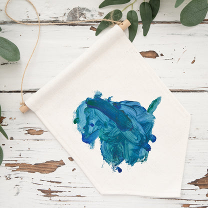 Pennant Flag with Child's Dog Artwork | Little Heirloom