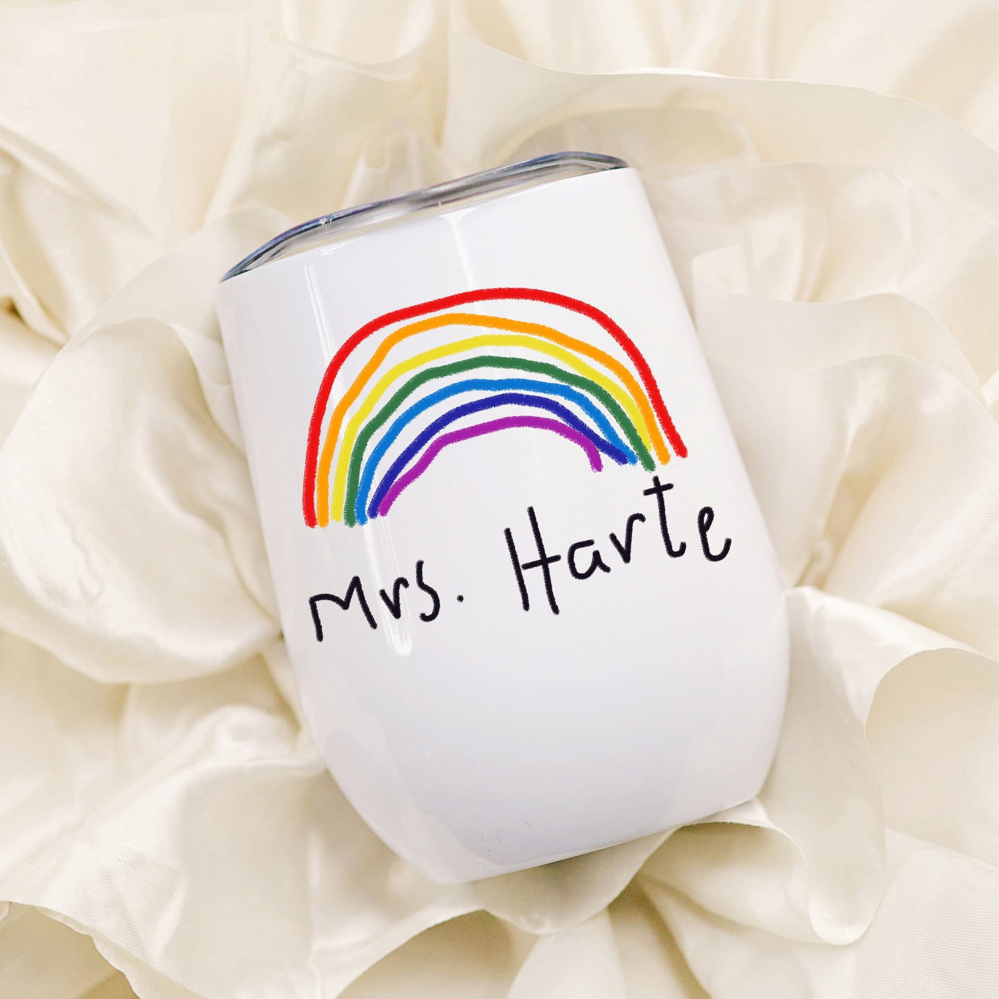 Travel Tumbler for Teachers made with Child's Artwork |Little Heirloom