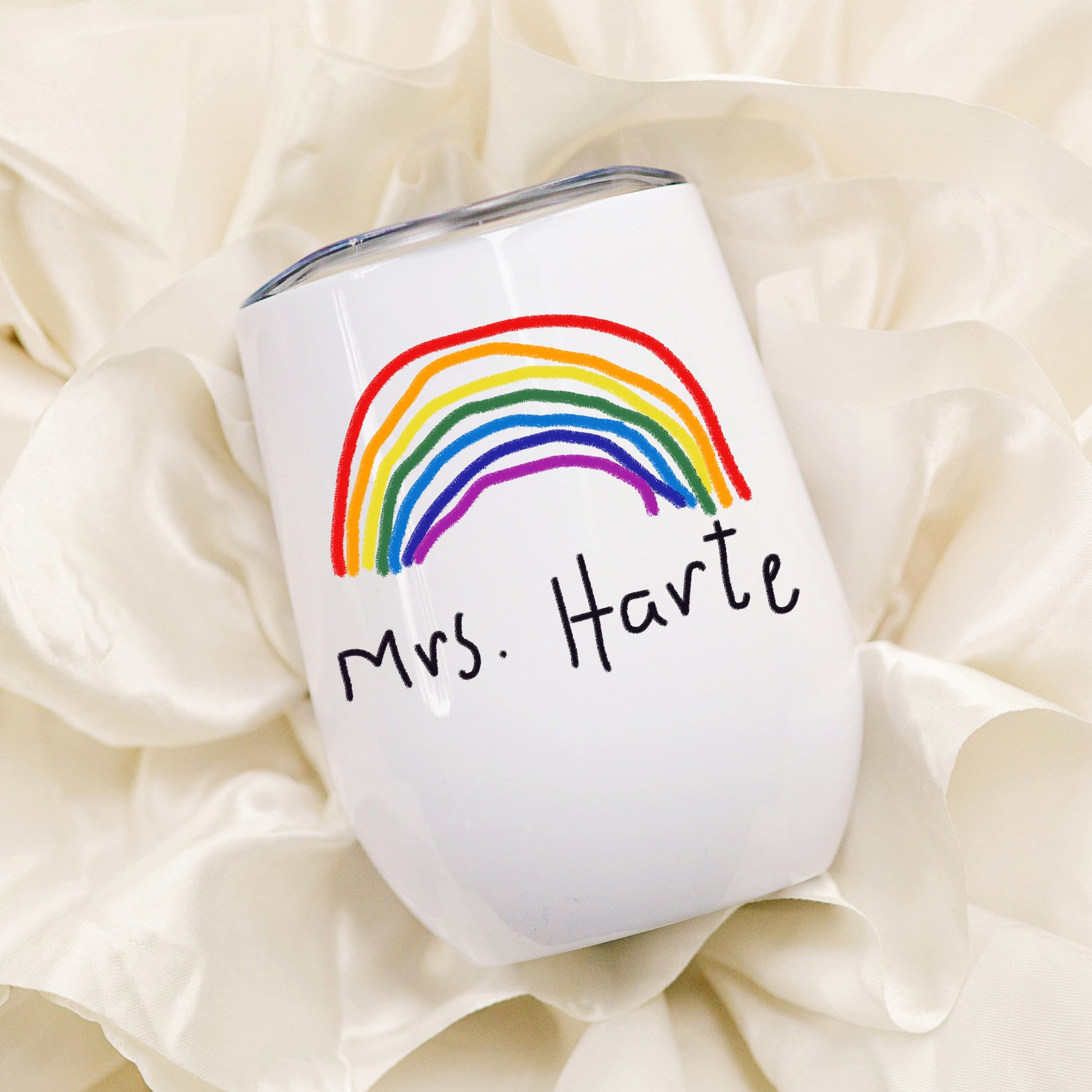 Travel Tumbler for Teachers made with Child's Artwork |Little Heirloom