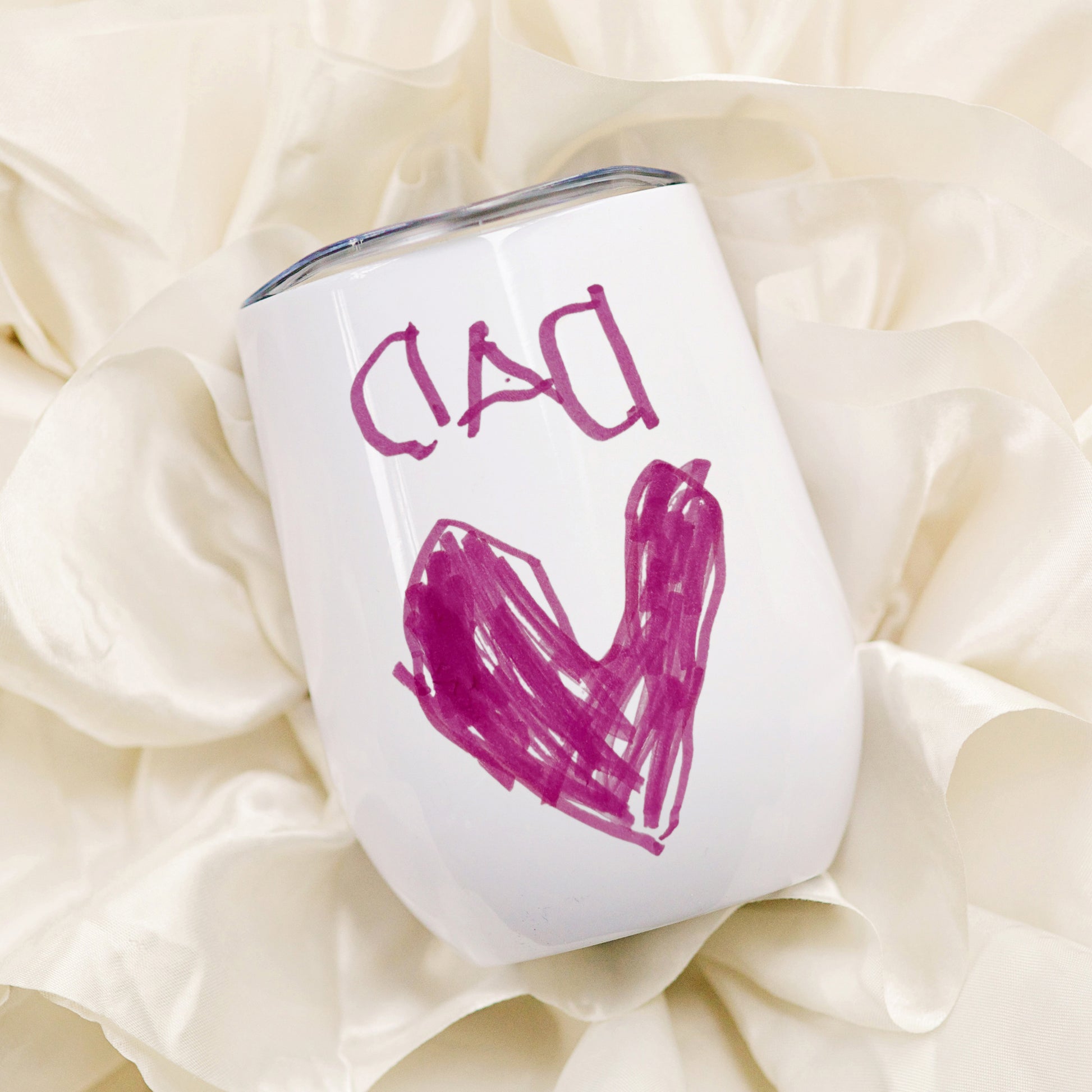 Thermal Travel Tumbler with Child's Artwork on it | Little Heirloom