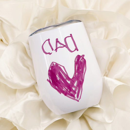 Thermal Travel Tumbler with Child's Artwork on it | Little Heirloom