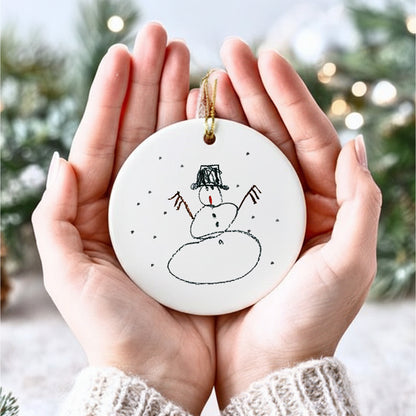 Christmas Ornament made from Child's Drawing | Little heirloom