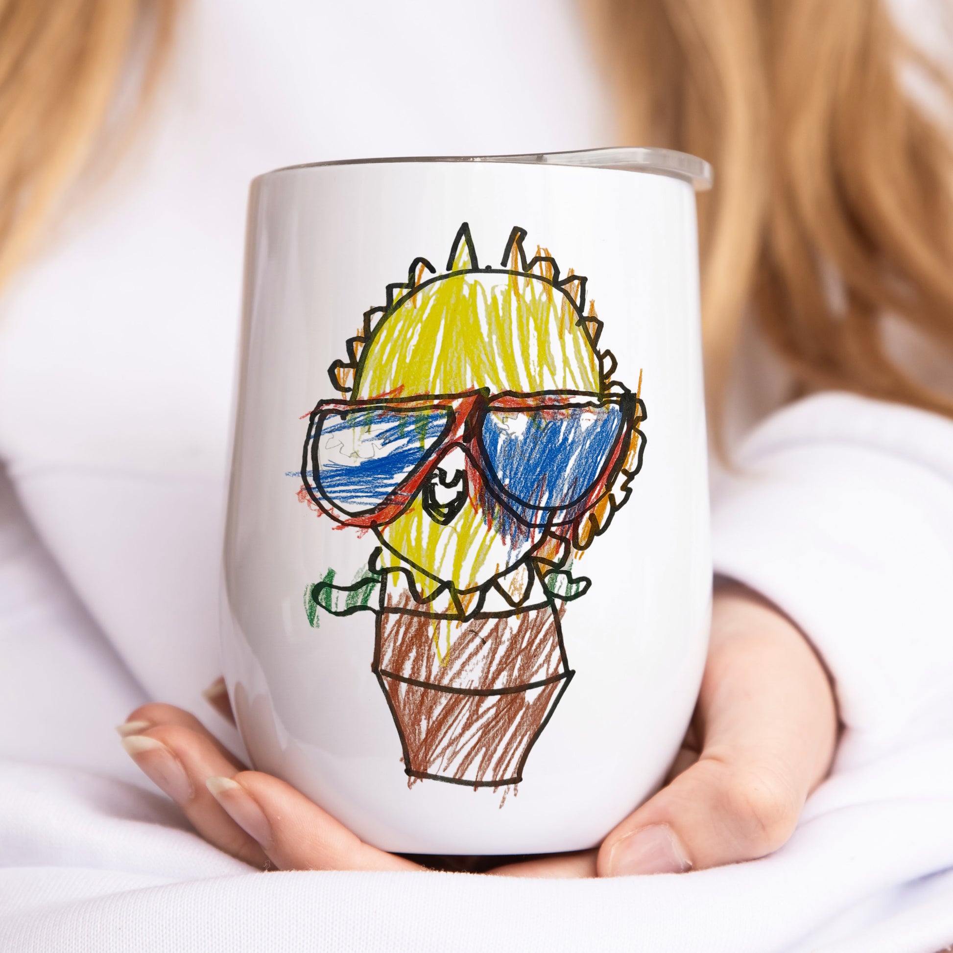 Thermal Travel Tumbler with Child's Artwork on it | Little Heirloom